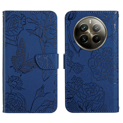 HT03 Skin Feel Butterfly Embossed Flip Leather Phone Case, For Realme C100 4G, For Realme C83 5G, For Realme 16 Pro+ 5G, For Realme C85 5G, For Realme C85 Pro 4G, For Realme 15T 5G, For Realme 15 5G Global / 15 Pro 5G Global, For Realme C71 4G         ...