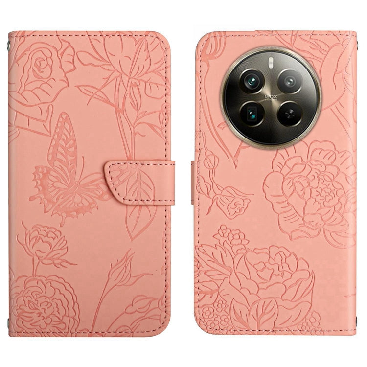 HT03 Skin Feel Butterfly Embossed Flip Leather Phone Case, For Realme C100 4G, For Realme C83 5G, For Realme 16 Pro+ 5G, For Realme C85 5G, For Realme C85 Pro 4G, For Realme 15T 5G, For Realme 15 5G Global / 15 Pro 5G Global, For Realme C71 4G         ...
