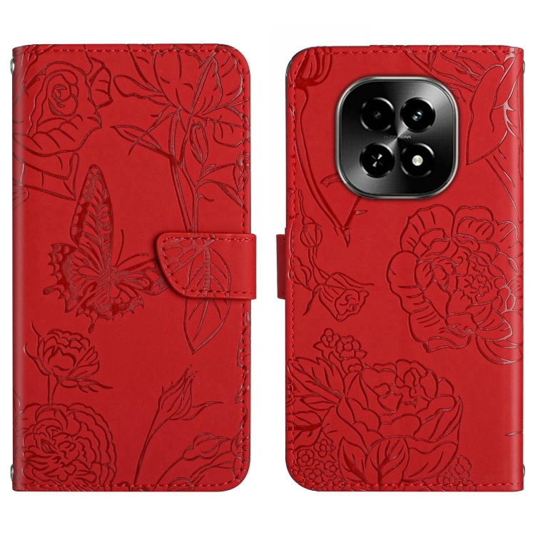 HT03 Skin Feel Butterfly Embossed Flip Leather Phone Case, For Realme C100 4G, For Realme C83 5G, For Realme 16 Pro+ 5G, For Realme C85 5G, For Realme C85 Pro 4G, For Realme 15T 5G, For Realme 15 5G Global / 15 Pro 5G Global, For Realme C71 4G         ...