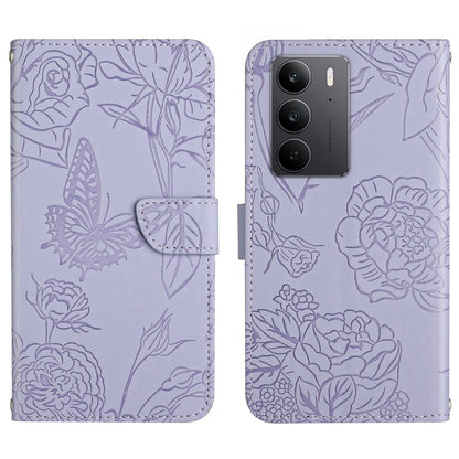 HT03 Skin Feel Butterfly Embossed Flip Leather Phone Case, For Realme C100 4G, For Realme C83 5G, For Realme 16 Pro+ 5G, For Realme C85 5G, For Realme C85 Pro 4G, For Realme 15T 5G, For Realme 15 5G Global / 15 Pro 5G Global, For Realme C71 4G         ...
