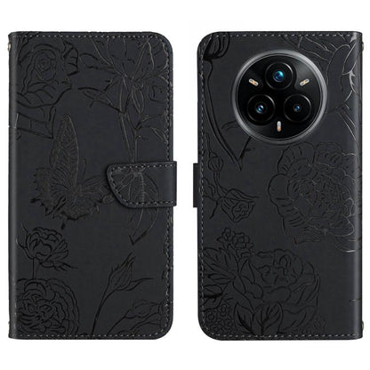 HT03 Skin Feel Butterfly Embossed Flip Leather Phone Case, For Realme C100 4G, For Realme C83 5G, For Realme 16 Pro+ 5G, For Realme C85 5G, For Realme C85 Pro 4G, For Realme 15T 5G, For Realme 15 5G Global / 15 Pro 5G Global, For Realme C71 4G         ...