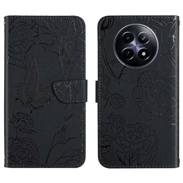 HT03 Skin Feel Butterfly Embossed Flip Leather Phone Case, For Realme C100 4G, For Realme C83 5G, For Realme 16 Pro+ 5G, For Realme C85 5G, For Realme C85 Pro 4G, For Realme 15T 5G, For Realme 15 5G Global / 15 Pro 5G Global, For Realme C71 4G         ...