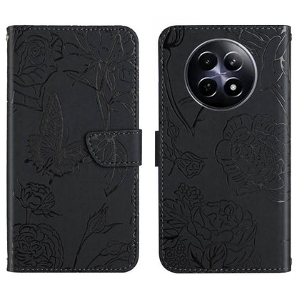 HT03 Skin Feel Butterfly Embossed Flip Leather Phone Case, For Realme C100 4G, For Realme C83 5G, For Realme 16 Pro+ 5G, For Realme C85 5G, For Realme C85 Pro 4G, For Realme 15T 5G, For Realme 15 5G Global / 15 Pro 5G Global, For Realme C71 4G         ...