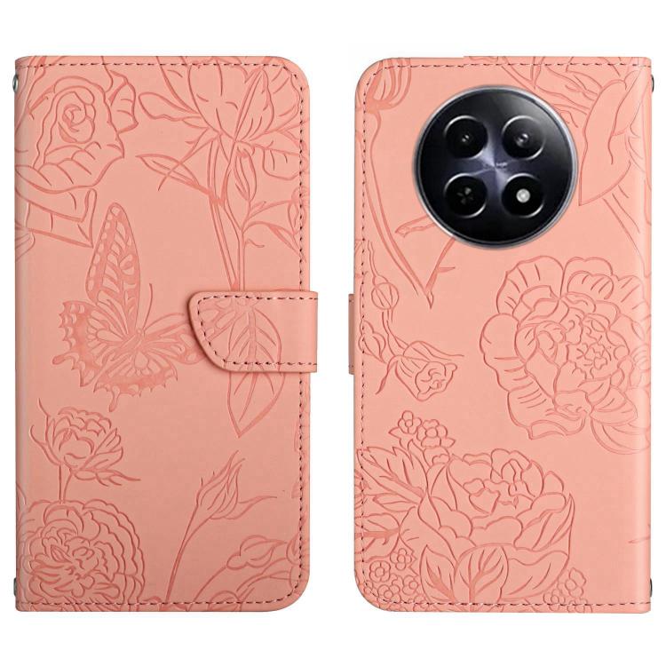 HT03 Skin Feel Butterfly Embossed Flip Leather Phone Case, For Realme C100 4G, For Realme C83 5G, For Realme 16 Pro+ 5G, For Realme C85 5G, For Realme C85 Pro 4G, For Realme 15T 5G, For Realme 15 5G Global / 15 Pro 5G Global, For Realme C71 4G         ...