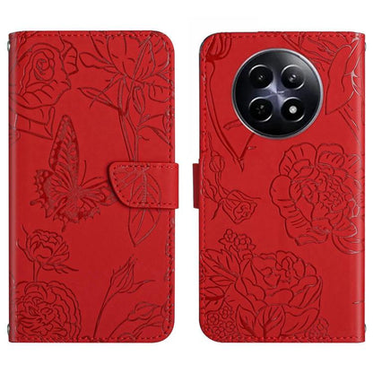 HT03 Skin Feel Butterfly Embossed Flip Leather Phone Case, For Realme C100 4G, For Realme C83 5G, For Realme 16 Pro+ 5G, For Realme C85 5G, For Realme C85 Pro 4G, For Realme 15T 5G, For Realme 15 5G Global / 15 Pro 5G Global, For Realme C71 4G         ...