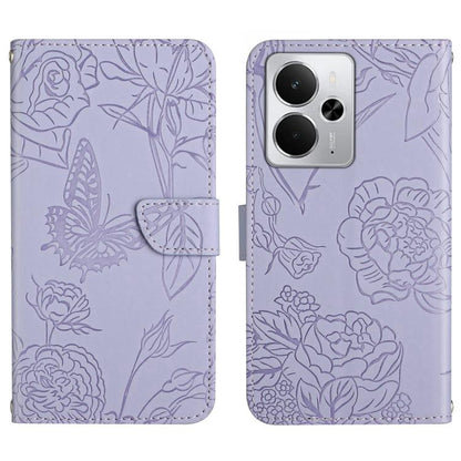 HT03 Skin Feel Butterfly Embossed Flip Leather Phone Case, For Realme C100 4G, For Realme C83 5G, For Realme 16 Pro+ 5G, For Realme C85 5G, For Realme C85 Pro 4G, For Realme 15T 5G, For Realme 15 5G Global / 15 Pro 5G Global, For Realme C71 4G         ...