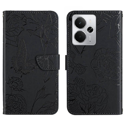 HT03 Skin Feel Butterfly Embossed Flip Leather Phone Case, For Realme C100 4G, For Realme C83 5G, For Realme 16 Pro+ 5G, For Realme C85 5G, For Realme C85 Pro 4G, For Realme 15T 5G, For Realme 15 5G Global / 15 Pro 5G Global, For Realme C71 4G         ...
