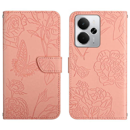 HT03 Skin Feel Butterfly Embossed Flip Leather Phone Case, For Realme C100 4G, For Realme C83 5G, For Realme 16 Pro+ 5G, For Realme C85 5G, For Realme C85 Pro 4G, For Realme 15T 5G, For Realme 15 5G Global / 15 Pro 5G Global, For Realme C71 4G         ...