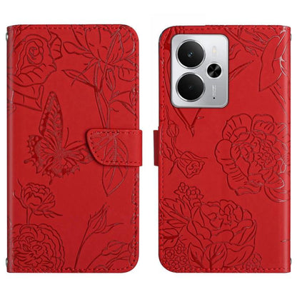 HT03 Skin Feel Butterfly Embossed Flip Leather Phone Case, For Realme C100 4G, For Realme C83 5G, For Realme 16 Pro+ 5G, For Realme C85 5G, For Realme C85 Pro 4G, For Realme 15T 5G, For Realme 15 5G Global / 15 Pro 5G Global, For Realme C71 4G         ...