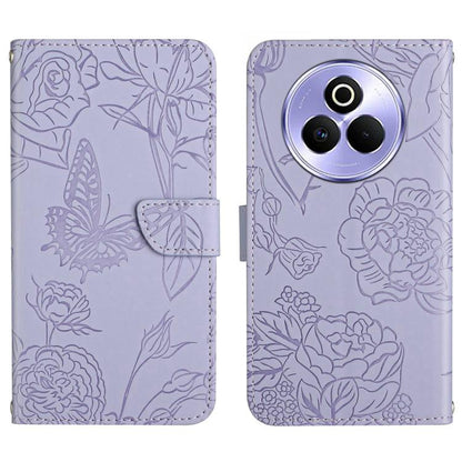 HT03 Skin Feel Butterfly Embossed Flip Leather Phone Case, For Realme C100 4G, For Realme C83 5G, For Realme 16 Pro+ 5G, For Realme C85 5G, For Realme C85 Pro 4G, For Realme 15T 5G, For Realme 15 5G Global / 15 Pro 5G Global, For Realme C71 4G         ...