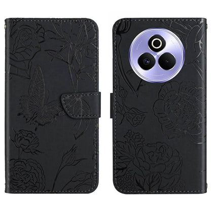 HT03 Skin Feel Butterfly Embossed Flip Leather Phone Case, For Realme C100 4G, For Realme C83 5G, For Realme 16 Pro+ 5G, For Realme C85 5G, For Realme C85 Pro 4G, For Realme 15T 5G, For Realme 15 5G Global / 15 Pro 5G Global, For Realme C71 4G         ...