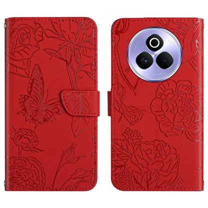HT03 Skin Feel Butterfly Embossed Flip Leather Phone Case, For Realme C100 4G, For Realme C83 5G, For Realme 16 Pro+ 5G, For Realme C85 5G, For Realme C85 Pro 4G, For Realme 15T 5G, For Realme 15 5G Global / 15 Pro 5G Global, For Realme C71 4G         ...