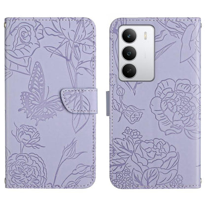 HT03 Skin Feel Butterfly Embossed Flip Leather Phone Case, For Realme C100 4G, For Realme C83 5G, For Realme 16 Pro+ 5G, For Realme C85 5G, For Realme C85 Pro 4G, For Realme 15T 5G, For Realme 15 5G Global / 15 Pro 5G Global, For Realme C71 4G         ...