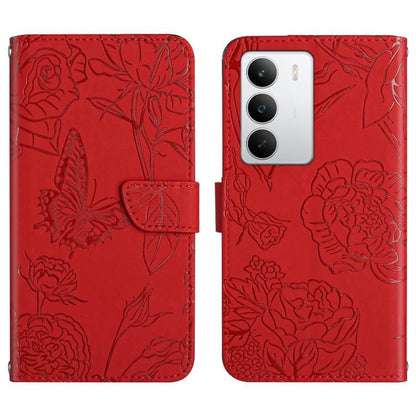 HT03 Skin Feel Butterfly Embossed Flip Leather Phone Case, For Realme C100 4G, For Realme C83 5G, For Realme 16 Pro+ 5G, For Realme C85 5G, For Realme C85 Pro 4G, For Realme 15T 5G, For Realme 15 5G Global / 15 Pro 5G Global, For Realme C71 4G         ...
