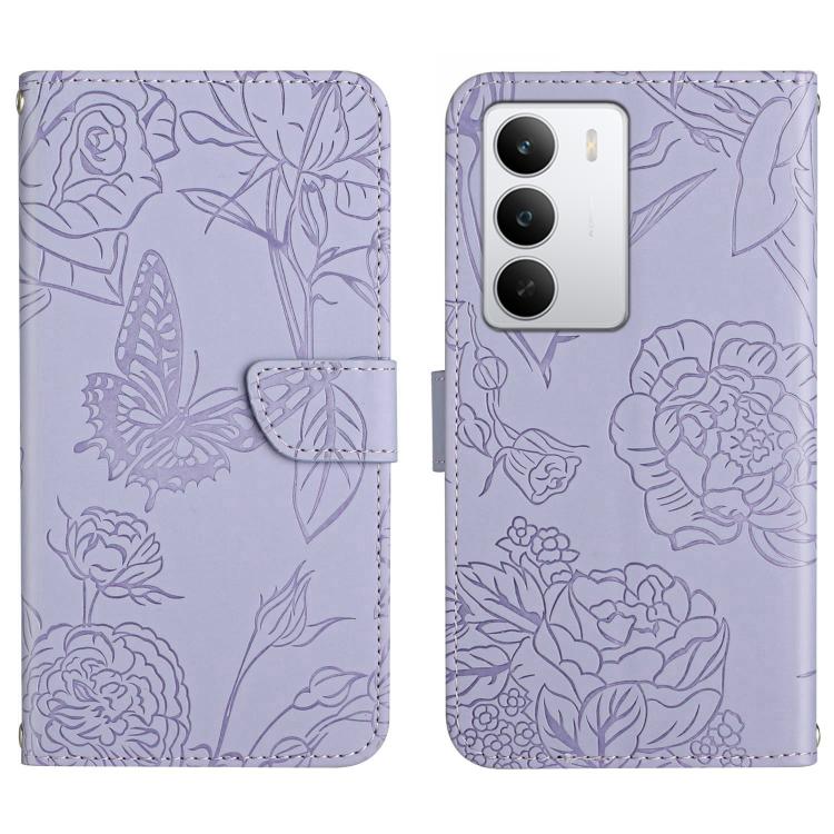 HT03 Skin Feel Butterfly Embossed Flip Leather Phone Case, For Realme C100 4G, For Realme C83 5G, For Realme 16 Pro+ 5G, For Realme C85 5G, For Realme C85 Pro 4G, For Realme 15T 5G, For Realme 15 5G Global / 15 Pro 5G Global, For Realme C71 4G         ...