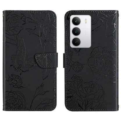 HT03 Skin Feel Butterfly Embossed Flip Leather Phone Case, For Realme C100 4G, For Realme C83 5G, For Realme 16 Pro+ 5G, For Realme C85 5G, For Realme C85 Pro 4G, For Realme 15T 5G, For Realme 15 5G Global / 15 Pro 5G Global, For Realme C71 4G         ...