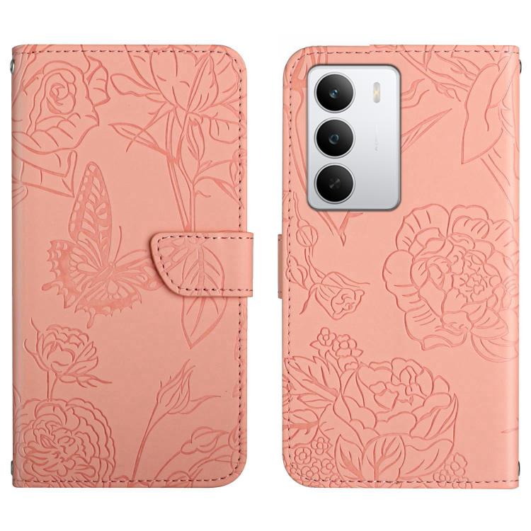 HT03 Skin Feel Butterfly Embossed Flip Leather Phone Case, For Realme C100 4G, For Realme C83 5G, For Realme 16 Pro+ 5G, For Realme C85 5G, For Realme C85 Pro 4G, For Realme 15T 5G, For Realme 15 5G Global / 15 Pro 5G Global, For Realme C71 4G         ...