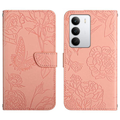 HT03 Skin Feel Butterfly Embossed Flip Leather Phone Case, For Realme C100 4G, For Realme C83 5G, For Realme 16 Pro+ 5G, For Realme C85 5G, For Realme C85 Pro 4G, For Realme 15T 5G, For Realme 15 5G Global / 15 Pro 5G Global, For Realme C71 4G         ...