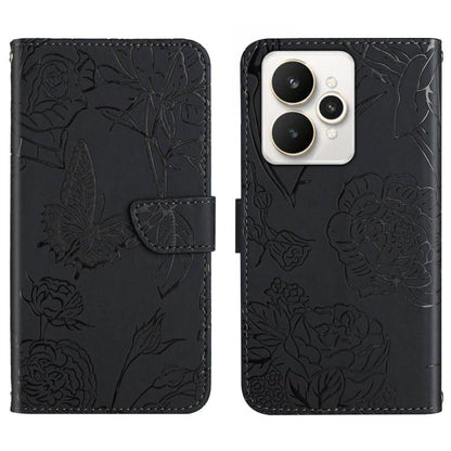 HT03 Skin Feel Butterfly Embossed Flip Leather Phone Case, For Realme C100 4G, For Realme C83 5G, For Realme 16 Pro+ 5G, For Realme C85 5G, For Realme C85 Pro 4G, For Realme 15T 5G, For Realme 15 5G Global / 15 Pro 5G Global, For Realme C71 4G         ...