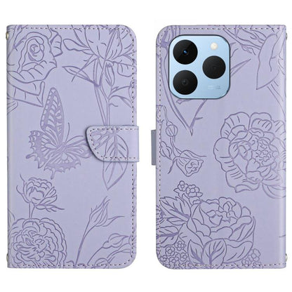 HT03 Skin Feel Butterfly Embossed Flip Leather Phone Case, For Realme C100 4G, For Realme C83 5G, For Realme 16 Pro+ 5G, For Realme C85 5G, For Realme C85 Pro 4G, For Realme 15T 5G, For Realme 15 5G Global / 15 Pro 5G Global, For Realme C71 4G         ...
