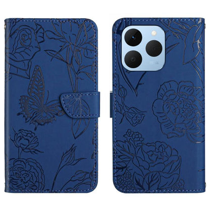 HT03 Skin Feel Butterfly Embossed Flip Leather Phone Case, For Realme C100 4G, For Realme C83 5G, For Realme 16 Pro+ 5G, For Realme C85 5G, For Realme C85 Pro 4G, For Realme 15T 5G, For Realme 15 5G Global / 15 Pro 5G Global, For Realme C71 4G         ...