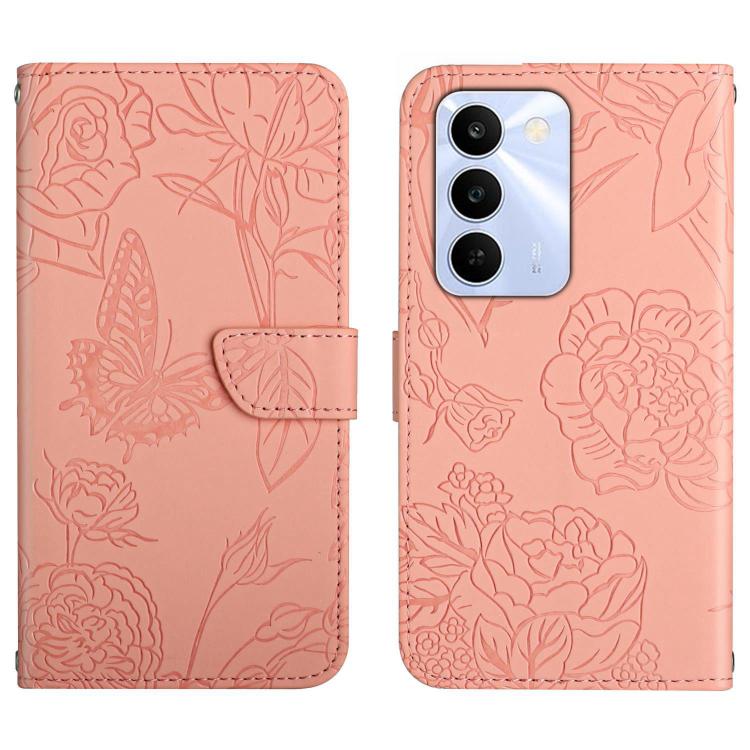 HT03 Skin Feel Butterfly Embossed Flip Leather Phone Case, For Realme C100 4G, For Realme C83 5G, For Realme 16 Pro+ 5G, For Realme C85 5G, For Realme C85 Pro 4G, For Realme 15T 5G, For Realme 15 5G Global / 15 Pro 5G Global, For Realme C71 4G         ...