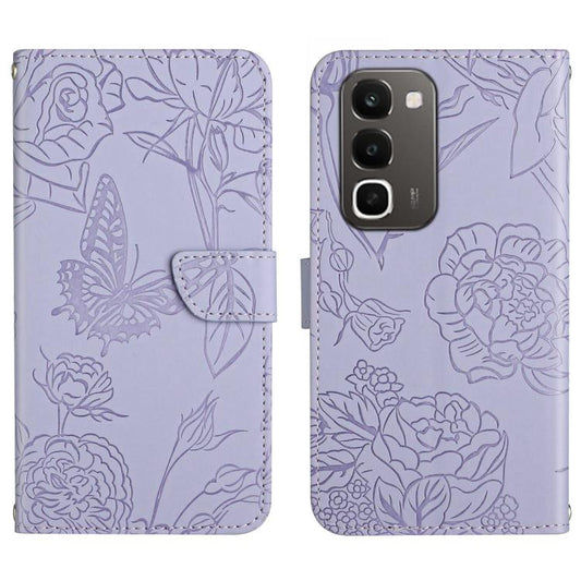 HT03 Skin Feel Butterfly Embossed Flip Leather Phone Case, For Realme C100 4G, For Realme C83 5G, For Realme 16 Pro+ 5G, For Realme C85 5G, For Realme C85 Pro 4G, For Realme 15T 5G, For Realme 15 5G Global / 15 Pro 5G Global, For Realme C71 4G