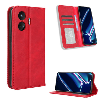Magnetic Buckle Retro Texture Leather Phone Case, For Realme C65 4G, For Realme GT Neo5 SE