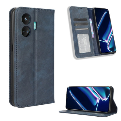 Magnetic Buckle Retro Texture Leather Phone Case, For Realme C65 4G, For Realme GT Neo5 SE