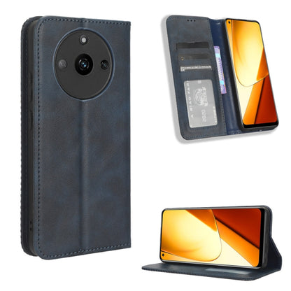Magnetic Buckle Retro Texture Leather Phone Case, For Realme 14 Pro Lite 5G, For Realme P3 Pro 5G, For Realme 14 Pro+ 5G, For Realme 14 Pro 5G, For Realme C75 4G, For Realme GT 7 Pro 5G, For Realme 13+ 5G Global, For Realme 13 Pro 5G / 13 Pro+ 5G      ...