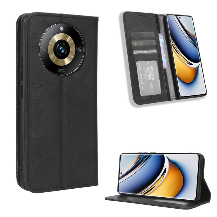 Magnetic Buckle Retro Texture Leather Phone Case, For Realme 14 Pro Lite 5G, For Realme P3 Pro 5G, For Realme 14 Pro+ 5G, For Realme 14 Pro 5G, For Realme C75 4G, For Realme GT 7 Pro 5G, For Realme 13+ 5G Global, For Realme 13 Pro 5G / 13 Pro+ 5G      ...