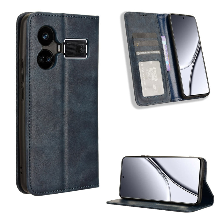 Magnetic Buckle Retro Texture Leather Phone Case, For Realme 14 Pro Lite 5G, For Realme P3 Pro 5G, For Realme 14 Pro+ 5G, For Realme 14 Pro 5G, For Realme C75 4G, For Realme GT 7 Pro 5G, For Realme 13+ 5G Global, For Realme 13 Pro 5G / 13 Pro+ 5G      ...