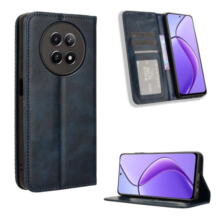 Magnetic Buckle Retro Texture Leather Phone Case, For Realme 14 Pro Lite 5G, For Realme P3 Pro 5G, For Realme 14 Pro+ 5G, For Realme 14 Pro 5G, For Realme C75 4G, For Realme GT 7 Pro 5G, For Realme 13+ 5G Global, For Realme 13 Pro 5G / 13 Pro+ 5G      ...