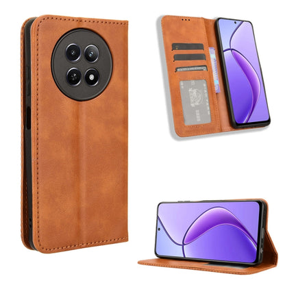 Magnetic Buckle Retro Texture Leather Phone Case, For Realme 14 Pro Lite 5G, For Realme P3 Pro 5G, For Realme 14 Pro+ 5G, For Realme 14 Pro 5G, For Realme C75 4G, For Realme GT 7 Pro 5G, For Realme 13+ 5G Global, For Realme 13 Pro 5G / 13 Pro+ 5G      ...