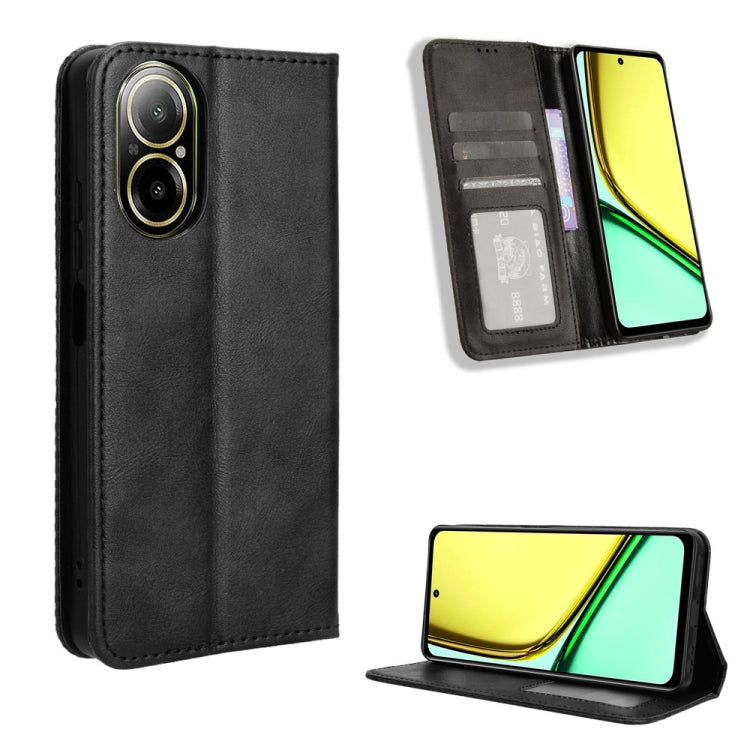 Magnetic Buckle Retro Texture Leather Phone Case, For Realme 14 Pro Lite 5G, For Realme P3 Pro 5G, For Realme 14 Pro+ 5G, For Realme 14 Pro 5G, For Realme C75 4G, For Realme GT 7 Pro 5G, For Realme 13+ 5G Global, For Realme 13 Pro 5G / 13 Pro+ 5G      ...