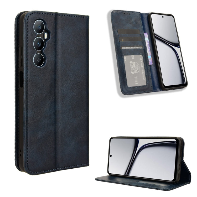 Magnetic Buckle Retro Texture Leather Phone Case, For Realme C65 4G, For Realme GT Neo5 SE
