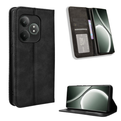 Magnetic Buckle Retro Texture Leather Phone Case, For Realme 14 Pro Lite 5G, For Realme P3 Pro 5G, For Realme 14 Pro+ 5G, For Realme 14 Pro 5G, For Realme C75 4G, For Realme GT 7 Pro 5G, For Realme 13+ 5G Global, For Realme 13 Pro 5G / 13 Pro+ 5G      ...