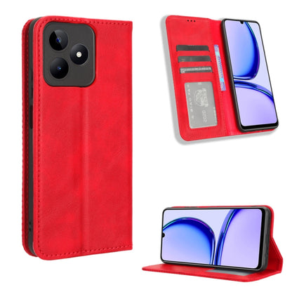 Magnetic Buckle Retro Texture Leather Phone Case, For Realme 14 Pro Lite 5G, For Realme P3 Pro 5G, For Realme 14 Pro+ 5G, For Realme 14 Pro 5G, For Realme C75 4G, For Realme GT 7 Pro 5G, For Realme 13+ 5G Global, For Realme 13 Pro 5G / 13 Pro+ 5G      ...