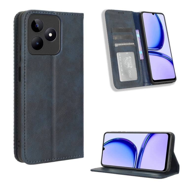 Magnetic Buckle Retro Texture Leather Phone Case, For Realme 14 Pro Lite 5G, For Realme P3 Pro 5G, For Realme 14 Pro+ 5G, For Realme 14 Pro 5G, For Realme C75 4G, For Realme GT 7 Pro 5G, For Realme 13+ 5G Global, For Realme 13 Pro 5G / 13 Pro+ 5G      ...