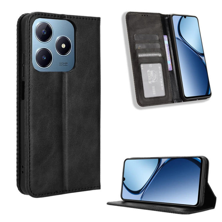 Magnetic Buckle Retro Texture Leather Phone Case, For Realme 14 Pro Lite 5G, For Realme P3 Pro 5G, For Realme 14 Pro+ 5G, For Realme 14 Pro 5G, For Realme C75 4G, For Realme GT 7 Pro 5G, For Realme 13+ 5G Global, For Realme 13 Pro 5G / 13 Pro+ 5G      ...