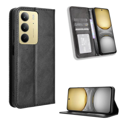 Magnetic Buckle Retro Texture Leather Phone Case, For Realme 14 Pro Lite 5G, For Realme P3 Pro 5G, For Realme 14 Pro+ 5G, For Realme 14 Pro 5G, For Realme C75 4G, For Realme GT 7 Pro 5G, For Realme 13+ 5G Global, For Realme 13 Pro 5G / 13 Pro+ 5G      ...