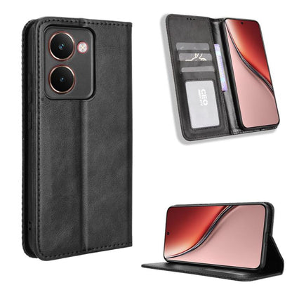 Magnetic Buckle Retro Texture Leather Phone Case, For Realme 16T 5G, For Realme C100i 4G / C100x 4G, For Realme C100 4G, For Realme C83 5G / P4 Lite 5G, For Realme P4 Power 5G, For Realme Note 80 4G, For Realme 16 5G, For Realme 16 Pro+ 5G             ...