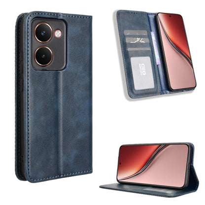 Magnetic Buckle Retro Texture Leather Phone Case, For Realme 16T 5G, For Realme C100i 4G / C100x 4G, For Realme C100 4G, For Realme C83 5G / P4 Lite 5G, For Realme P4 Power 5G, For Realme Note 80 4G, For Realme 16 5G, For Realme 16 Pro+ 5G             ...