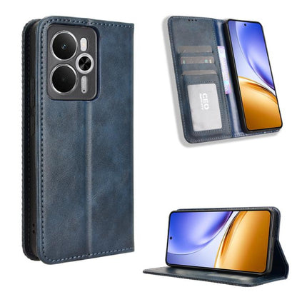 Magnetic Buckle Retro Texture Leather Phone Case, For Realme 16T 5G, For Realme C100i 4G / C100x 4G, For Realme C100 4G, For Realme C83 5G / P4 Lite 5G, For Realme P4 Power 5G, For Realme Note 80 4G, For Realme 16 5G, For Realme 16 Pro+ 5G             ...