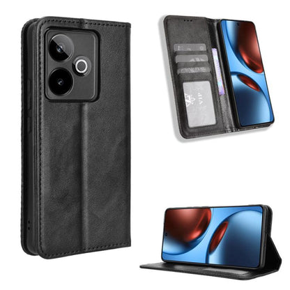 Magnetic Buckle Retro Texture Leather Phone Case, For Realme 16T 5G, For Realme C100i 4G / C100x 4G, For Realme C100 4G, For Realme C83 5G / P4 Lite 5G, For Realme P4 Power 5G, For Realme Note 80 4G, For Realme 16 5G, For Realme 16 Pro+ 5G             ...