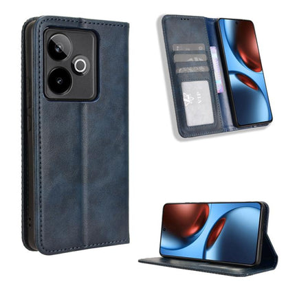 Magnetic Buckle Retro Texture Leather Phone Case, For Realme 16T 5G, For Realme C100i 4G / C100x 4G, For Realme C100 4G, For Realme C83 5G / P4 Lite 5G, For Realme P4 Power 5G, For Realme Note 80 4G, For Realme 16 5G, For Realme 16 Pro+ 5G             ...