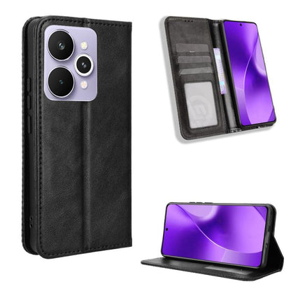 Magnetic Buckle Retro Texture Leather Phone Case, For Realme 16T 5G, For Realme C100i 4G / C100x 4G, For Realme C100 4G, For Realme C83 5G / P4 Lite 5G, For Realme P4 Power 5G, For Realme Note 80 4G, For Realme 16 5G, For Realme 16 Pro+ 5G             ...