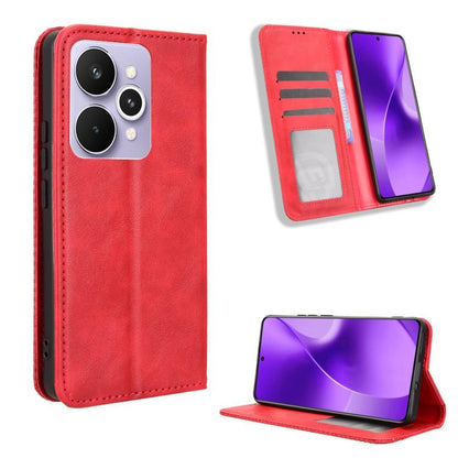 Magnetic Buckle Retro Texture Leather Phone Case, For Realme 16T 5G, For Realme C100i 4G / C100x 4G, For Realme C100 4G, For Realme C83 5G / P4 Lite 5G, For Realme P4 Power 5G, For Realme Note 80 4G, For Realme 16 5G, For Realme 16 Pro+ 5G             ...