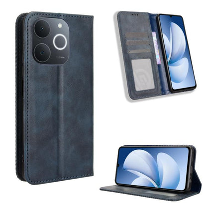 Magnetic Buckle Retro Texture Leather Phone Case, For Realme 16T 5G, For Realme C100i 4G / C100x 4G, For Realme C100 4G, For Realme C83 5G / P4 Lite 5G, For Realme P4 Power 5G, For Realme Note 80 4G, For Realme 16 5G, For Realme 16 Pro+ 5G             ...