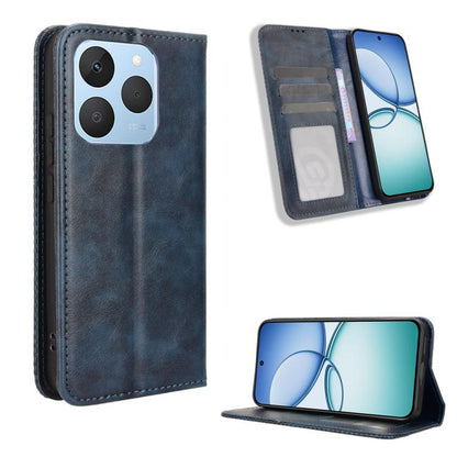 Magnetic Buckle Retro Texture Leather Phone Case, For Realme 16T 5G, For Realme C100i 4G / C100x 4G, For Realme C100 4G, For Realme C83 5G / P4 Lite 5G, For Realme P4 Power 5G, For Realme Note 80 4G, For Realme 16 5G, For Realme 16 Pro+ 5G             ...